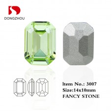 DZ 3007 14*10mm 18*13mm 20*15mm Octagon  crystal fancy stone 